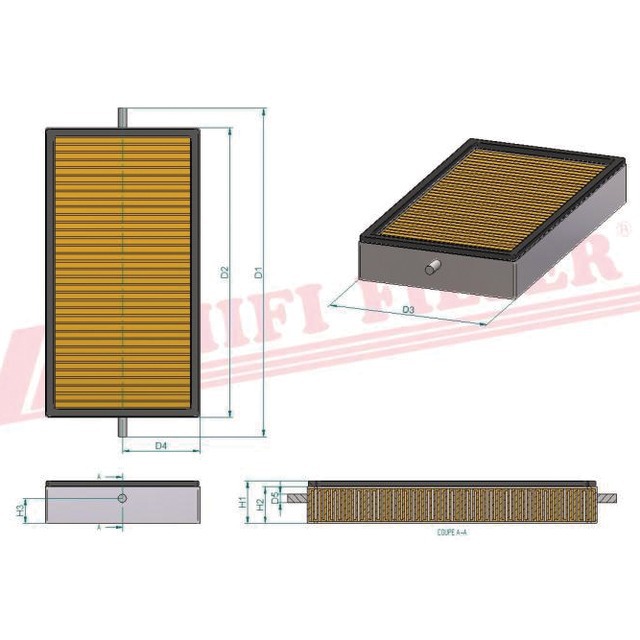Filtre Habitacle SC 90093 Hifi Filter référence fournisseur HIFSC90093